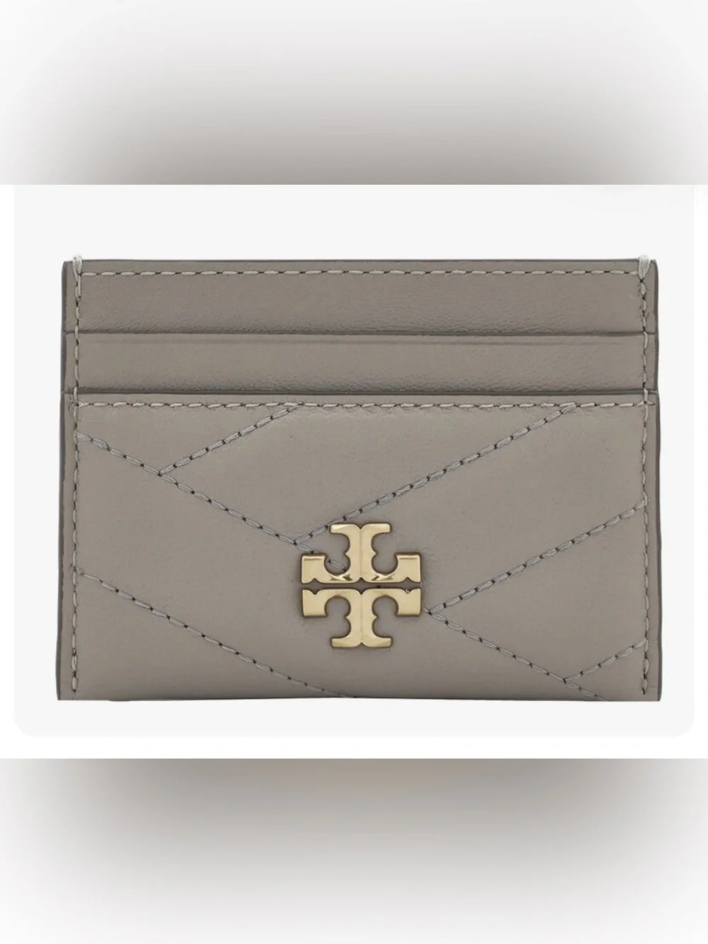 Tory Burch Kira Chevron Quilted Leather Card Holder EXCELLENT CONDITION